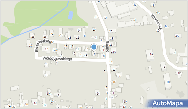 Grójec, Wołodyjowskiego Michała, 2, mapa Grójec