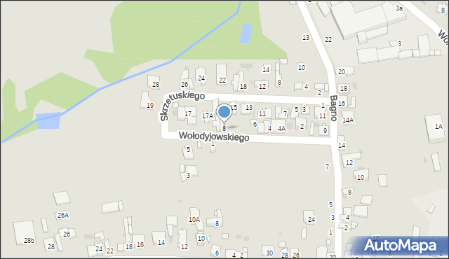 Grójec, Wołodyjowskiego Michała, 8, mapa Grójec