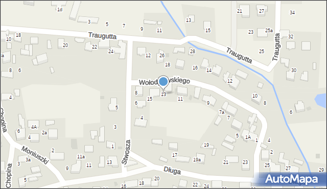 Gromiec, Wołodyjowskiego Michała, 13, mapa Gromiec