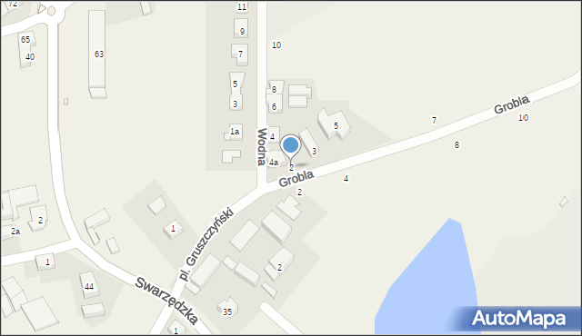 Gruszczyn, Wodna, 2, mapa Gruszczyn