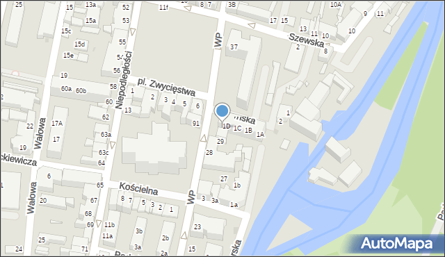 Gryfice, Wojska Polskiego, 29c, mapa Gryfice