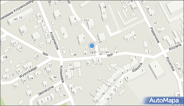 Gubin, Wojska Polskiego, 6, mapa Gubin