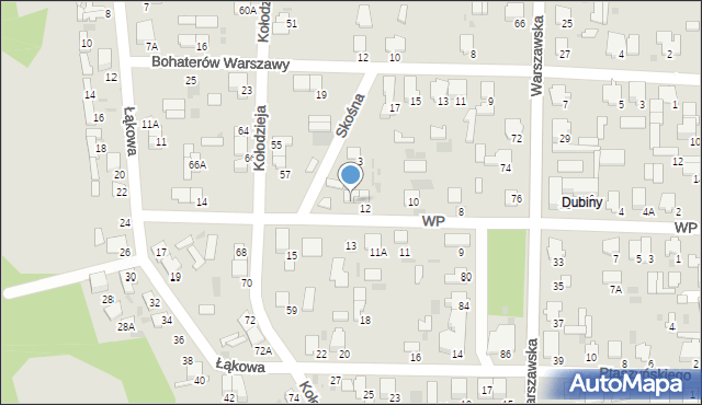 Hajnówka, Wojska Polskiego, 12A, mapa Hajnówka