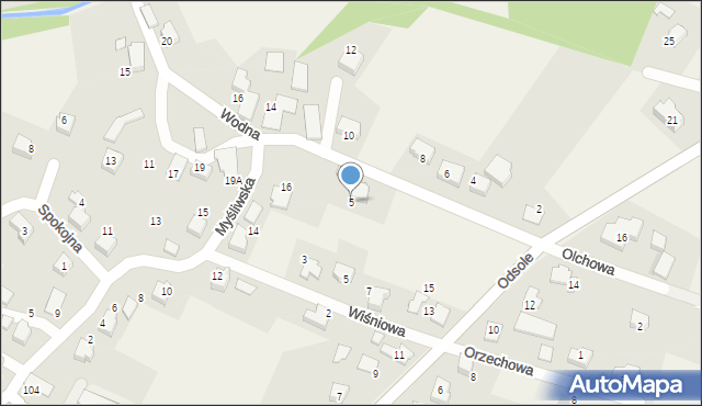 Hecznarowice, Wodna, 5, mapa Hecznarowice