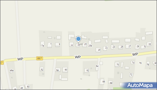 Horyniec-Zdrój, Wojska Polskiego, 13, mapa Horyniec-Zdrój