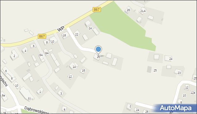 Horyniec-Zdrój, Wojska Polskiego, 20, mapa Horyniec-Zdrój