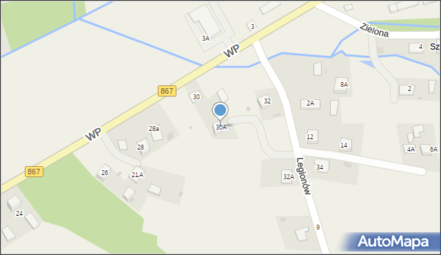 Horyniec-Zdrój, Wojska Polskiego, 30A, mapa Horyniec-Zdrój