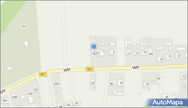 Horyniec-Zdrój, Wojska Polskiego, 7a, mapa Horyniec-Zdrój