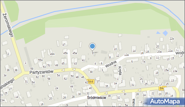 Hrubieszów, Wodna, 2, mapa Hrubieszów