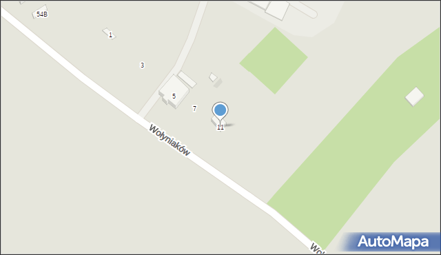 Iłża, Wołyniaków, 11, mapa Iłża