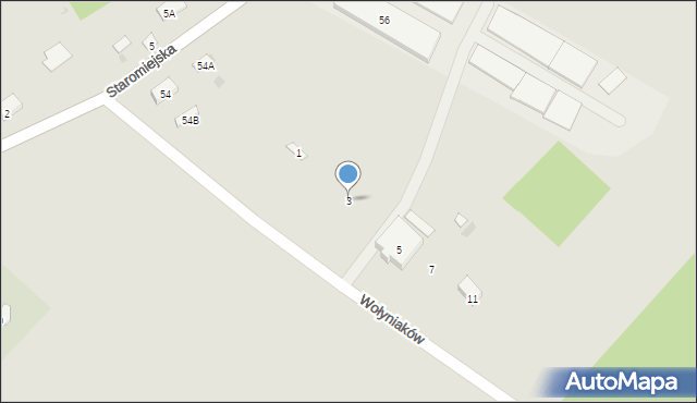 Iłża, Wołyniaków, 3, mapa Iłża