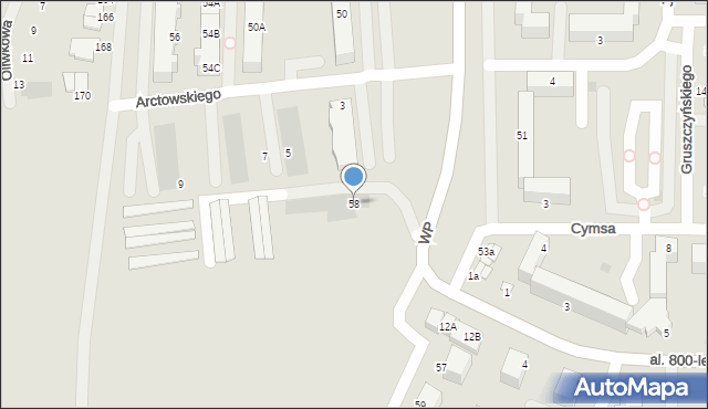 Inowrocław, Wojska Polskiego, 58, mapa Inowrocławia