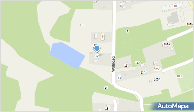 Jankowice, Wolności, 12, mapa Jankowice