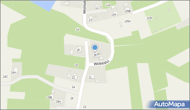 Jankowice, Wolności, 16, mapa Jankowice