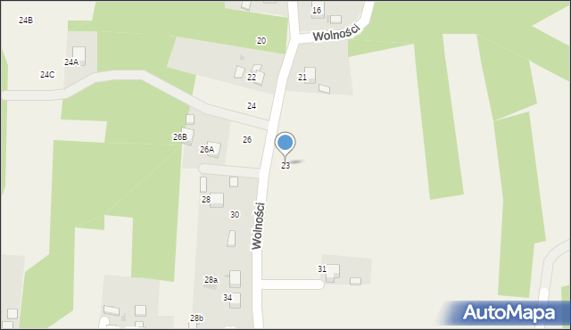 Jankowice, Wolności, 23, mapa Jankowice
