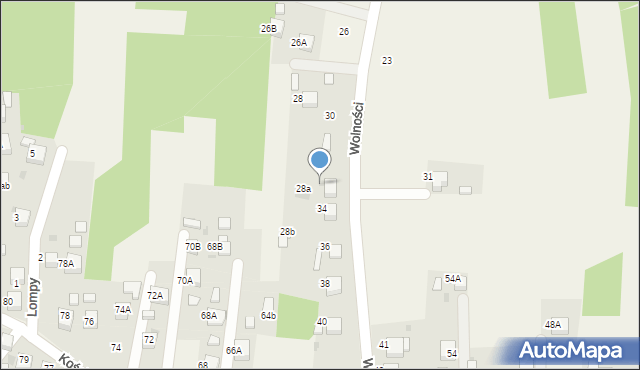 Jankowice, Wolności, 32, mapa Jankowice