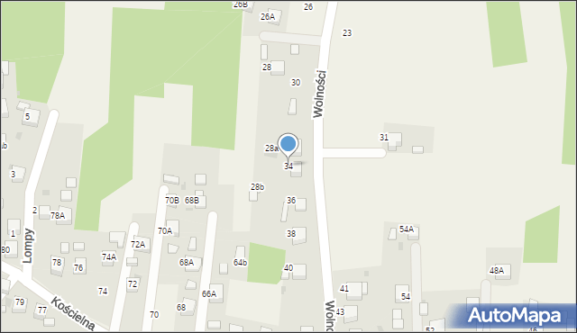 Jankowice, Wolności, 34, mapa Jankowice