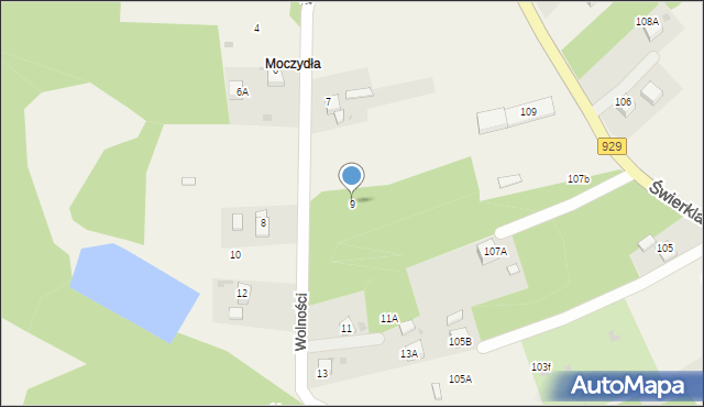 Jankowice, Wolności, 9, mapa Jankowice