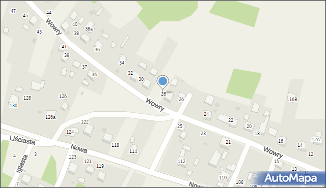 Jankowice, Wowry Pawła, 28, mapa Jankowice