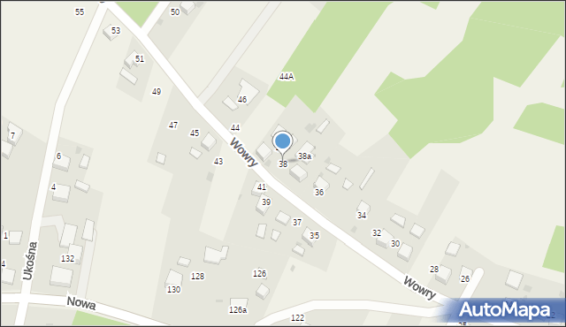 Jankowice, Wowry Pawła, 38, mapa Jankowice