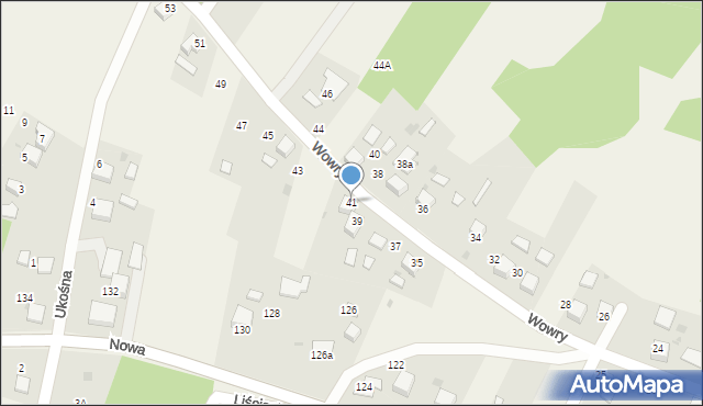 Jankowice, Wowry Pawła, 41, mapa Jankowice