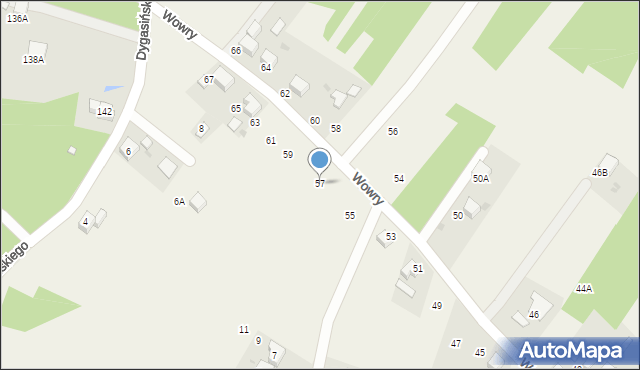 Jankowice, Wowry Pawła, 57, mapa Jankowice