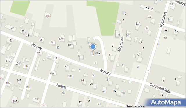 Jankowice, Wowry Pawła, 6b, mapa Jankowice