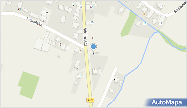 Januszkowice, Wolności, 6, mapa Januszkowice