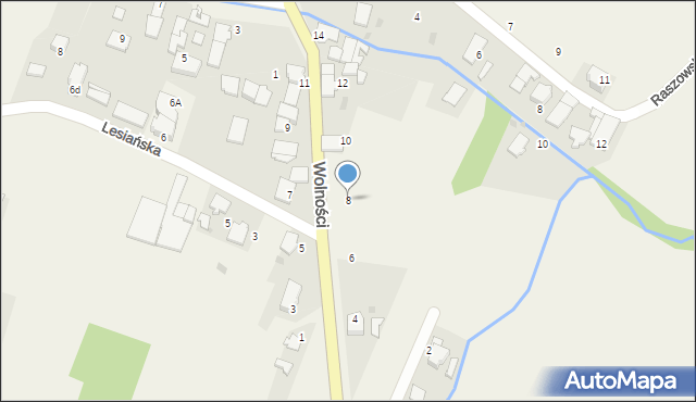 Januszkowice, Wolności, 8, mapa Januszkowice