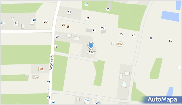 Jastkowice, Wolności, 78a, mapa Jastkowice