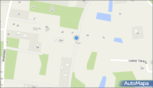 Jastkowice, Wolności, 80c, mapa Jastkowice