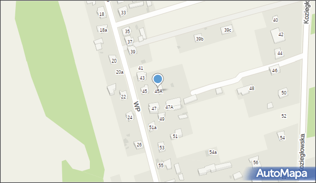 Jastrząb, Wojska Polskiego, 45A, mapa Jastrząb