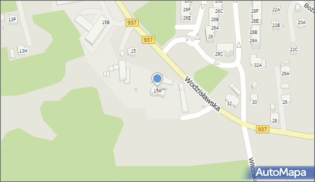 Jastrzębie-Zdrój, Wodzisławska, 15A, mapa Jastrzębie-Zdrój