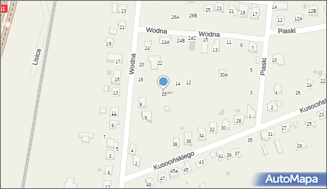 Jawiszowice, Wodna, 10, mapa Jawiszowice