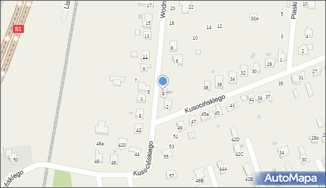 Jawiszowice, Wodna, 4, mapa Jawiszowice