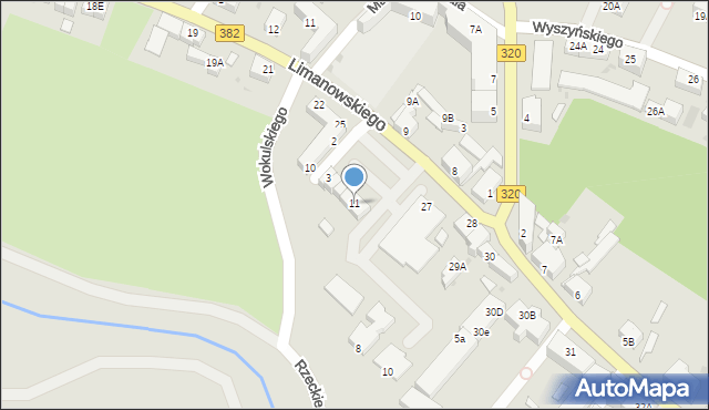 Jawor, Wokulskiego Stanisława, 11, mapa Jawor