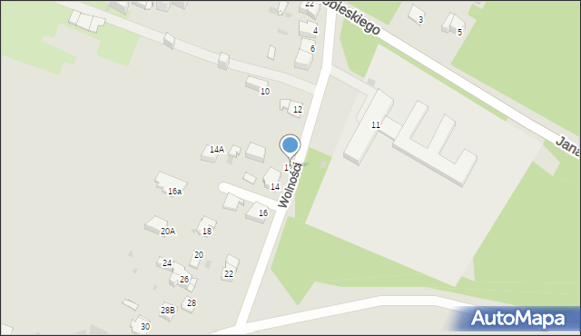 Jaworzno, Wolności, 12D, mapa Jaworzno