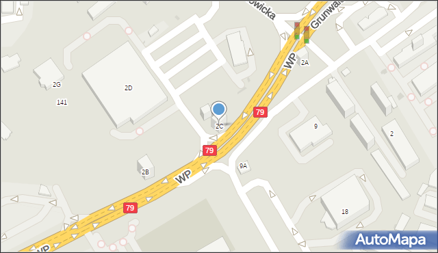 Jaworzno, Wojska Polskiego, 2C, mapa Jaworzno