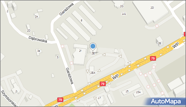 Jaworzno, Wojska Polskiego, 2E, mapa Jaworzno