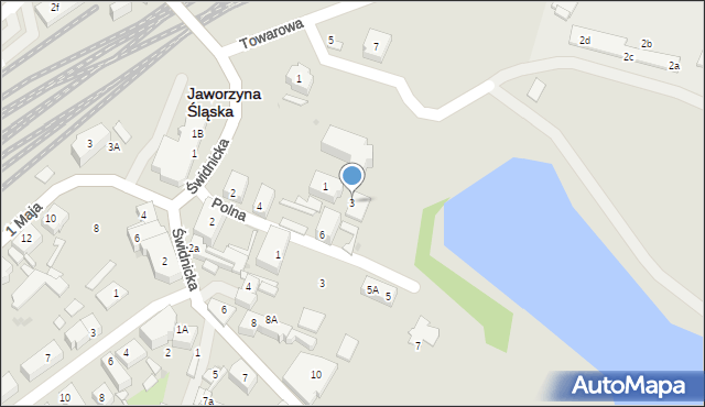 Jaworzyna Śląska, Wolności, 3, mapa Jaworzyna Śląska