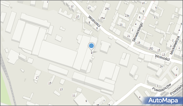 Jaworzyna Śląska, Wolności, 4, mapa Jaworzyna Śląska