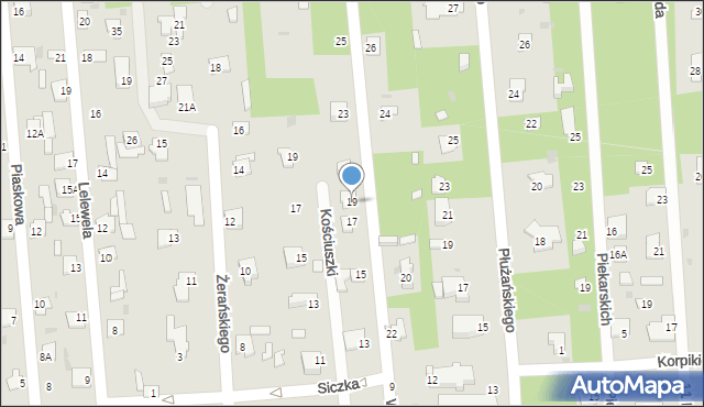 Jedlnia-Letnisko, Wojciechowskiego, 19, mapa Jedlnia-Letnisko