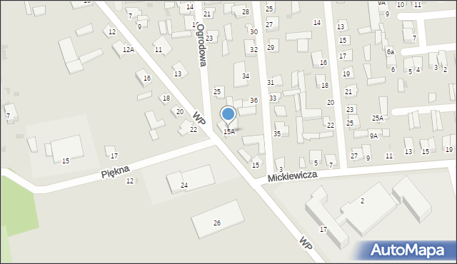 Jedwabne, Wojska Polskiego, 15A, mapa Jedwabne