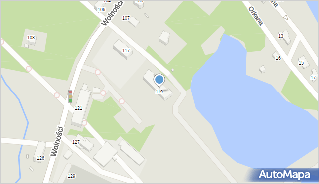 Jelenia Góra, Wolności, 119, mapa Jelenia Góra
