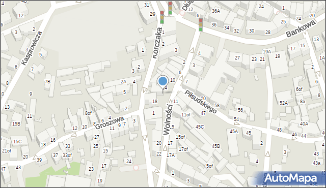 Jelenia Góra, Wolności, 16, mapa Jelenia Góra