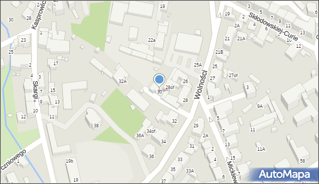 Jelenia Góra, Wolności, 30, mapa Jelenia Góra