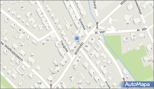 Jelenia Góra, Wolności, 46A, mapa Jelenia Góra