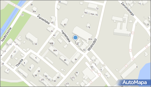 Jelenia Góra, Wolności, 52b, mapa Jelenia Góra