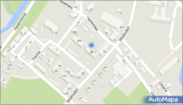 Jelenia Góra, Wolności, 86, mapa Jelenia Góra
