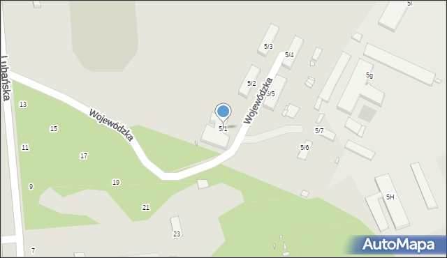 Jelenia Góra, Wojewódzka, 5/1, mapa Jelenia Góra